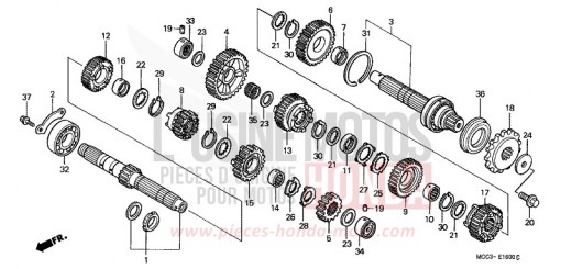BOITE DE VITESSES CB1100SFY de 2000